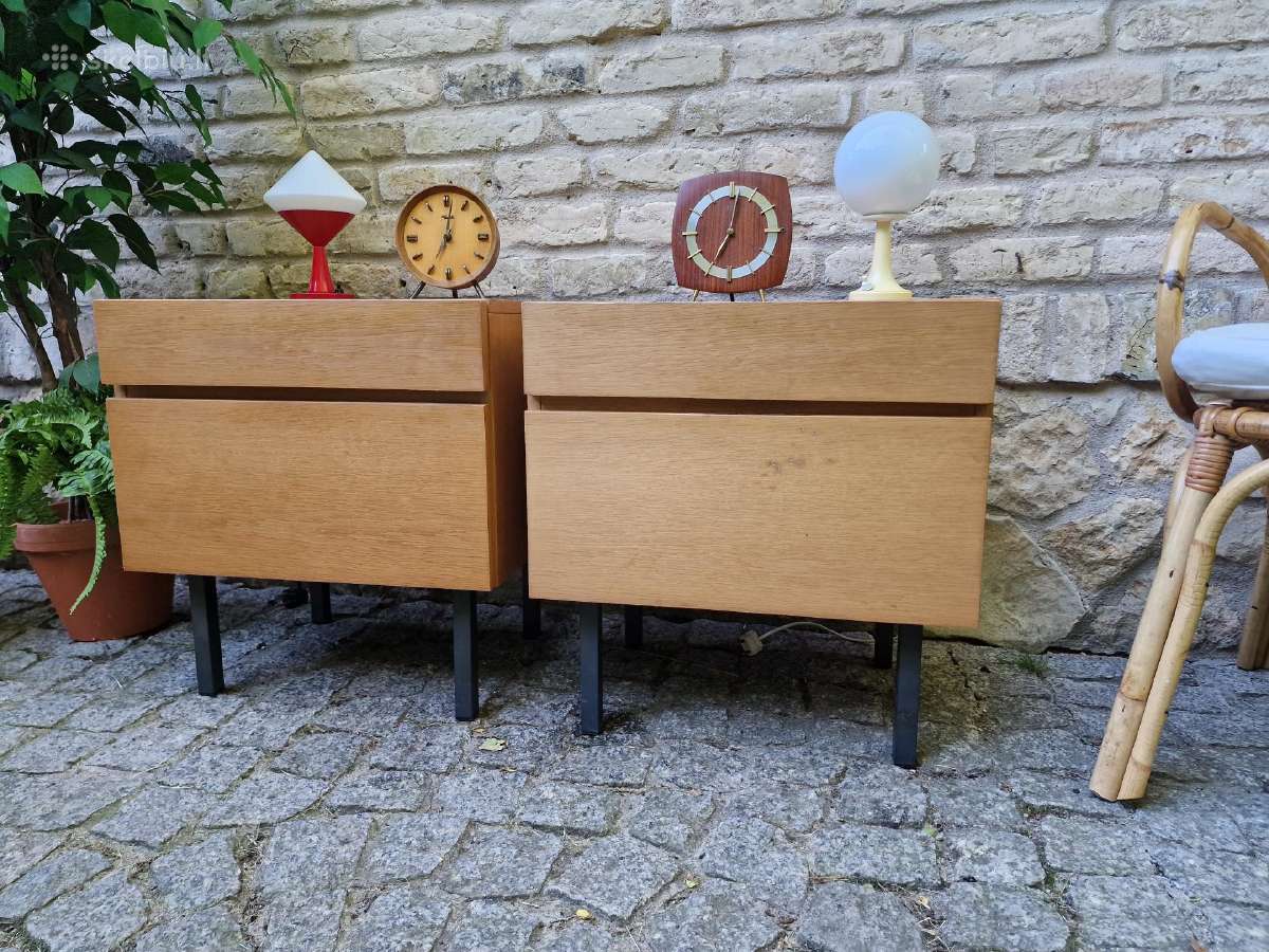 Vintažinės mid century bukmedžio spintelės - nuotraukos Nr. 21