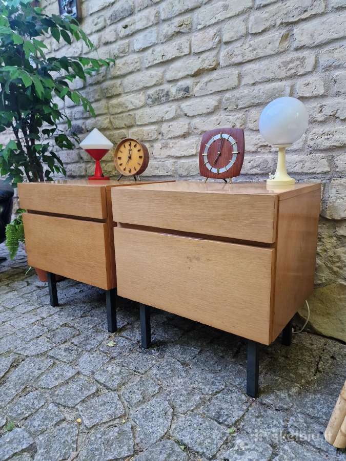 Vintažinės mid century bukmedžio spintelės - nuotraukos Nr. 22