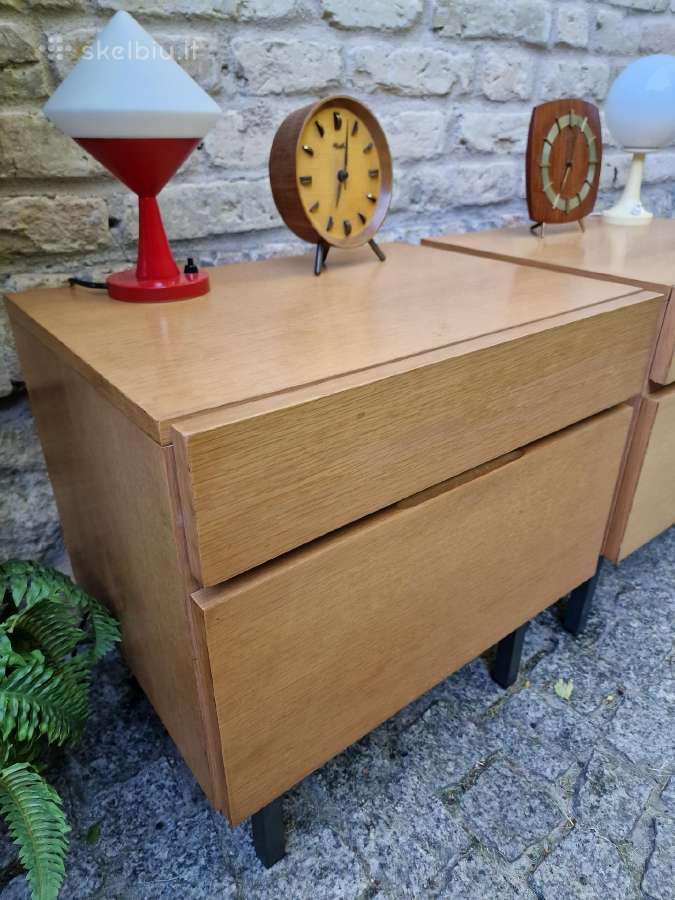 Vintažinės mid century bukmedžio spintelės - nuotraukos Nr. 24