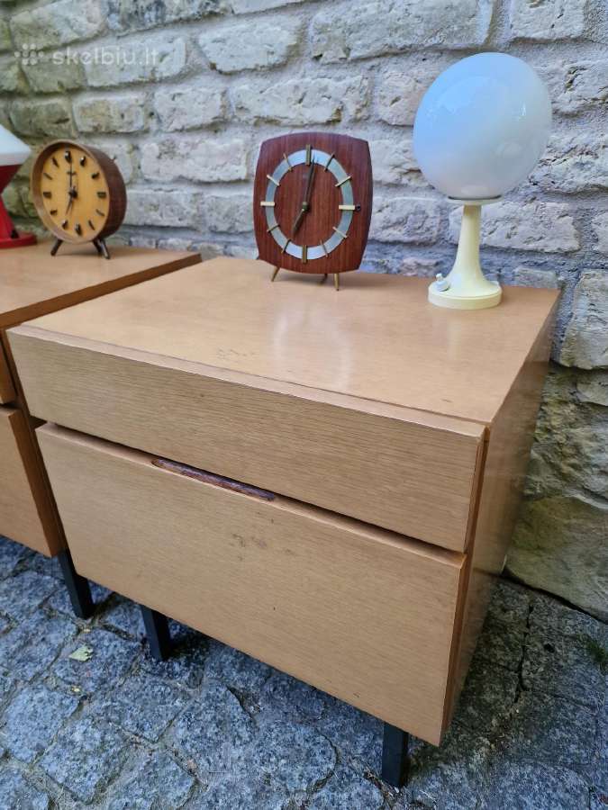Vintažinės mid century bukmedžio spintelės - nuotraukos Nr. 26
