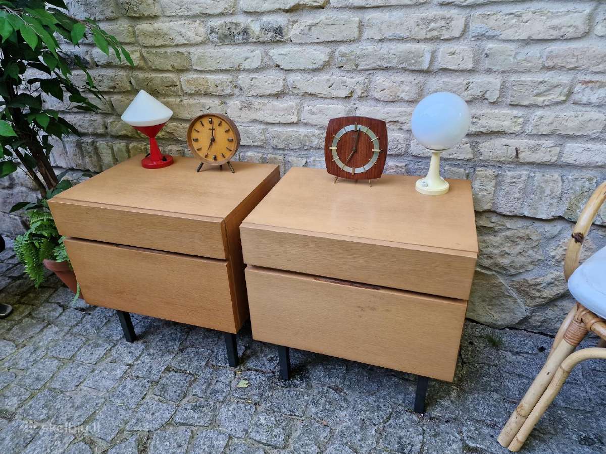 Vintažinės mid century bukmedžio spintelės - nuotraukos Nr. 28