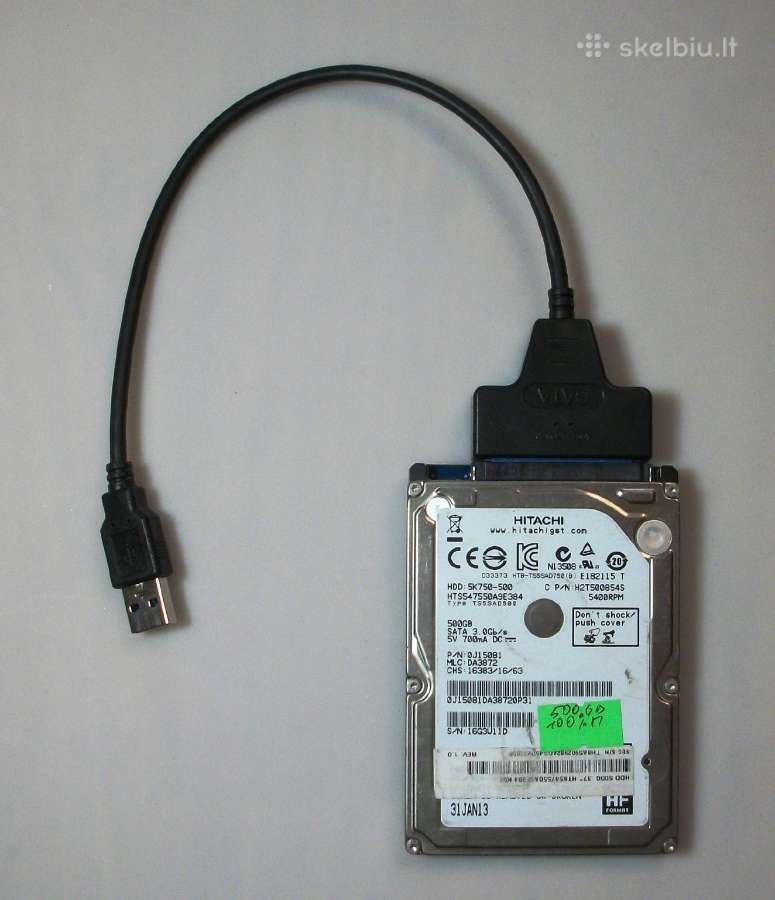 500 GB kietas diskas laptopo išorinis Usb 3.0 - nuotraukos Nr. 6