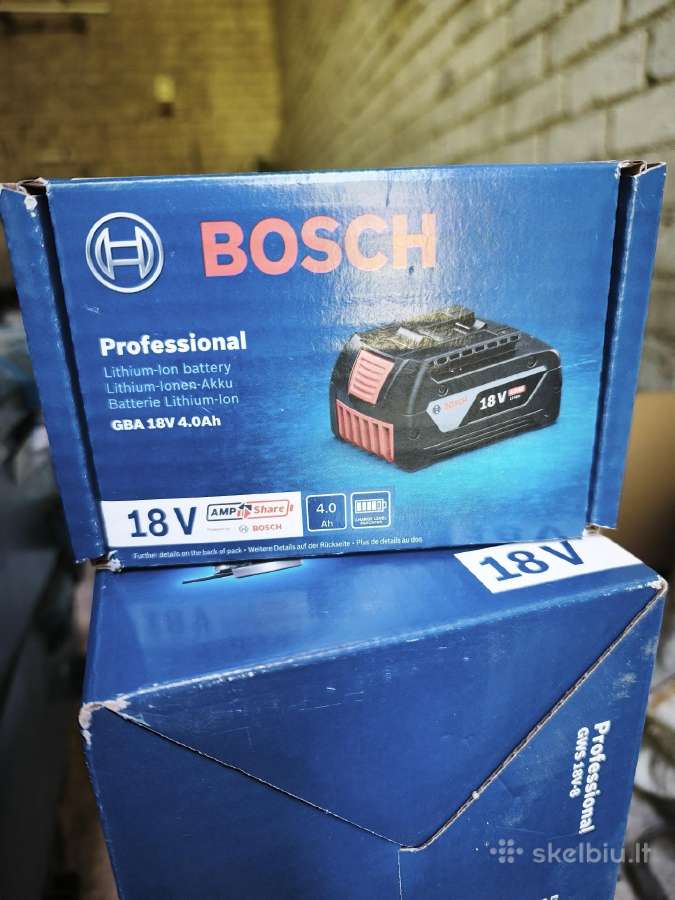 Bosch baterija nauja.18v 4ah