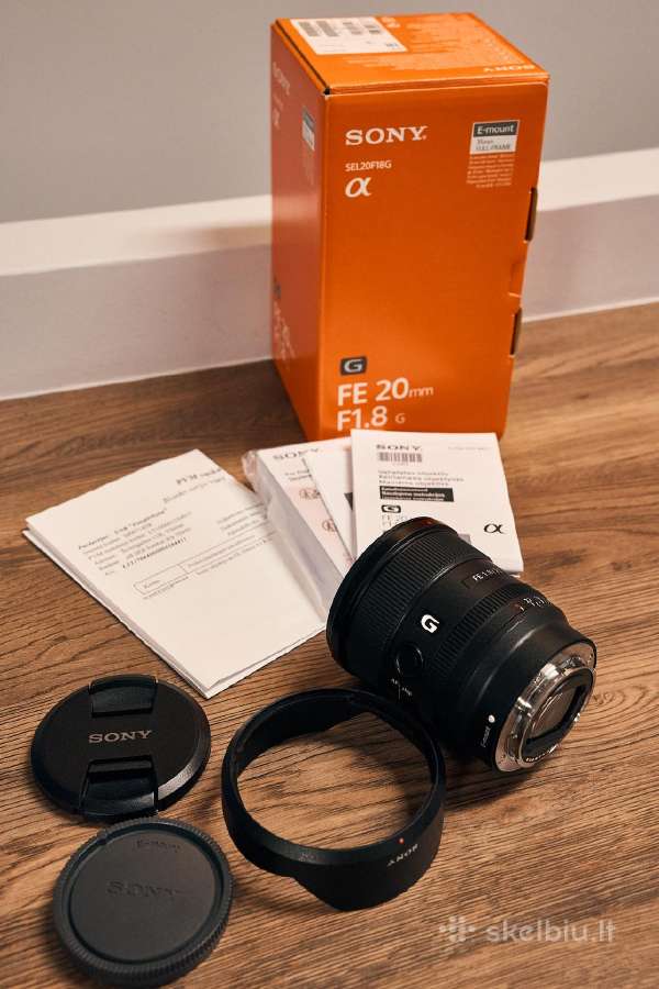 Sony Fe 20mm F1.8 G Fullframe (e-mount) objektyvas - nuotraukos Nr. 2