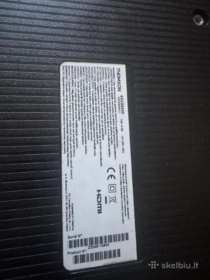 Thomson android 4k TV 43 inch - nuotraukos Nr. 3