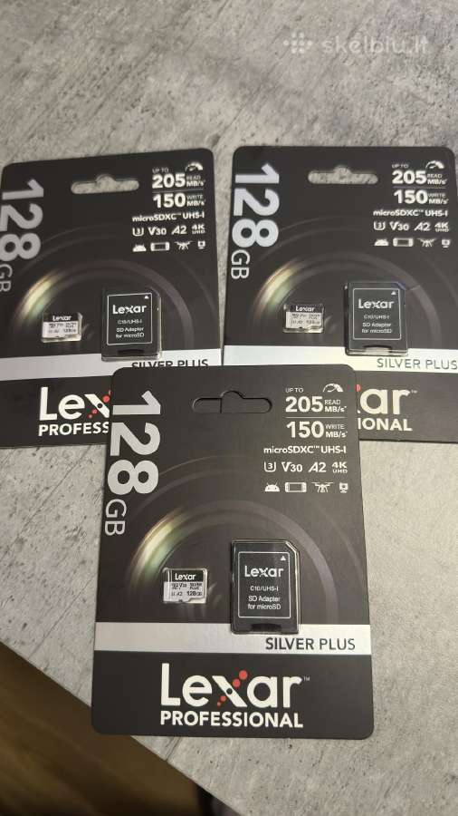 Lexar Pro 1066x microsdhc/microsdxc kortelė 128gb