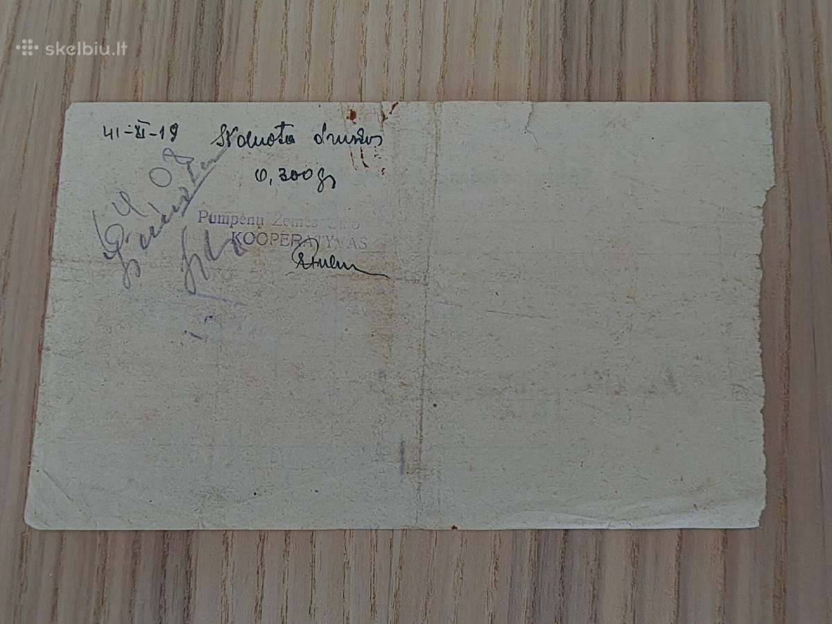Pareiškimas už žemės ir išperkamąjį mokestį. 1944 - nuotraukos Nr. 2