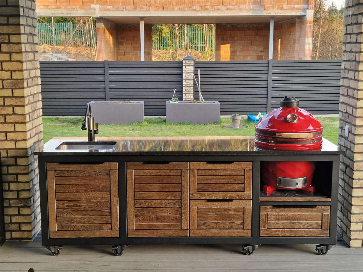 Grill zona terasai, kamado baldai - nuotraukos Nr. 14