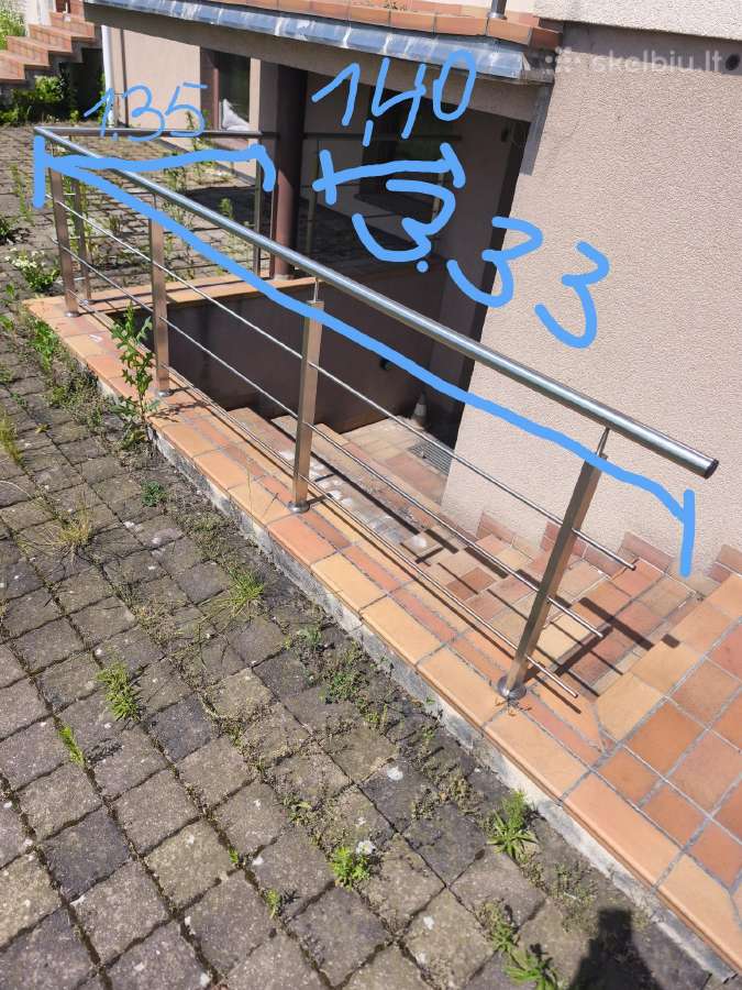 Nerūdijančio plieno turėklai virš 40 metru - nuotraukos Nr. 4