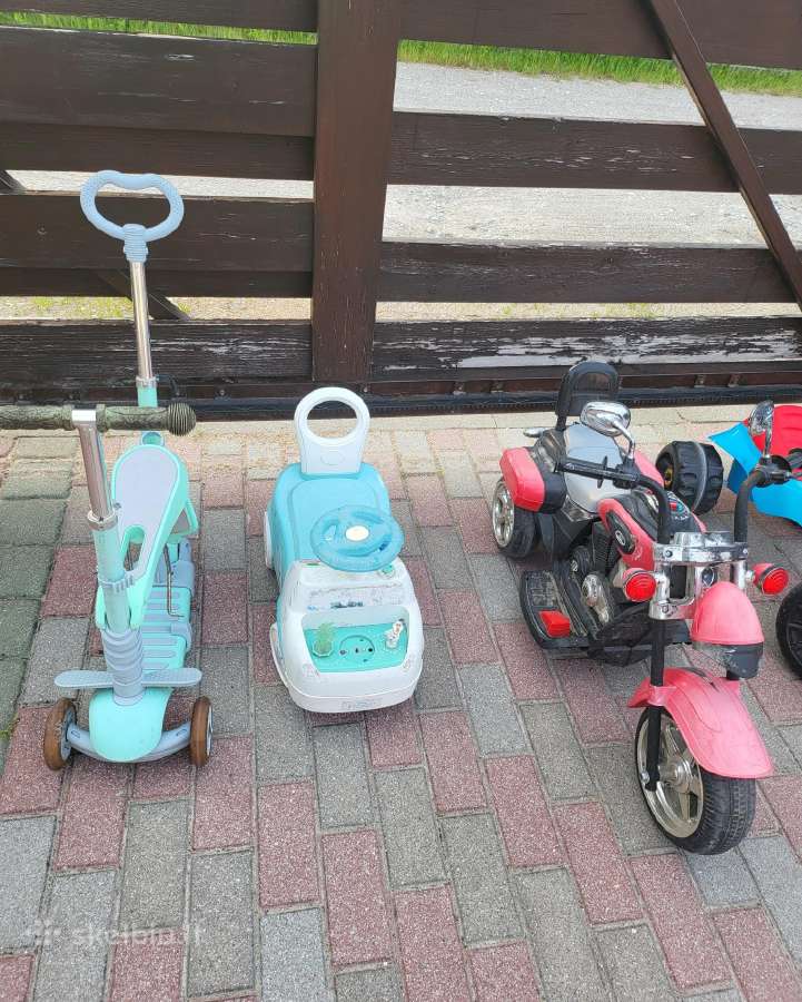 Vaikiški dviratukai, mašinytės