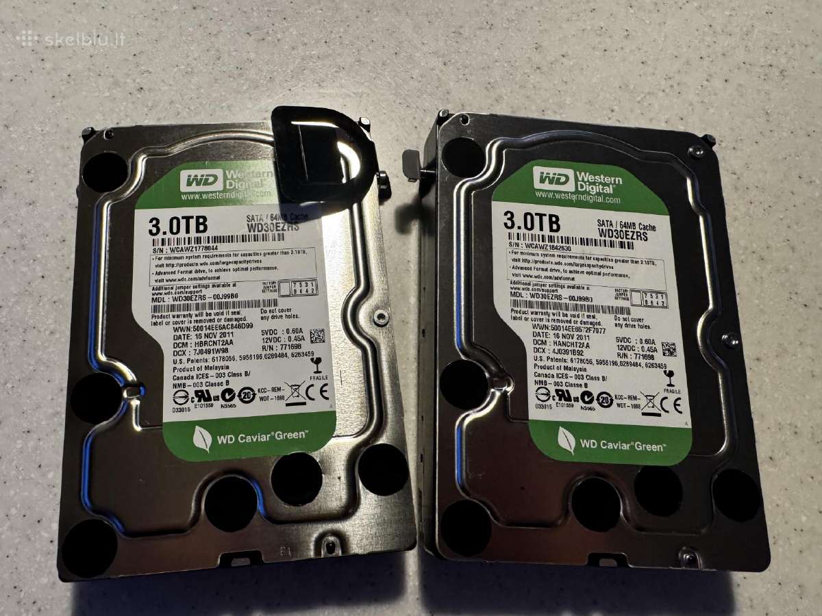 Parduodu Wd 3 TB HDD diskus