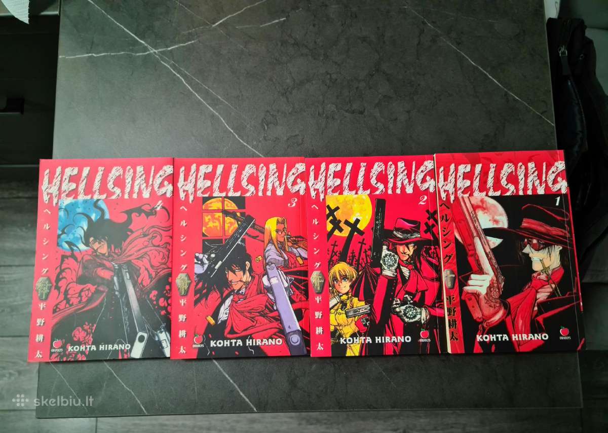 Hellsing Volume 1-4 Manga Lt