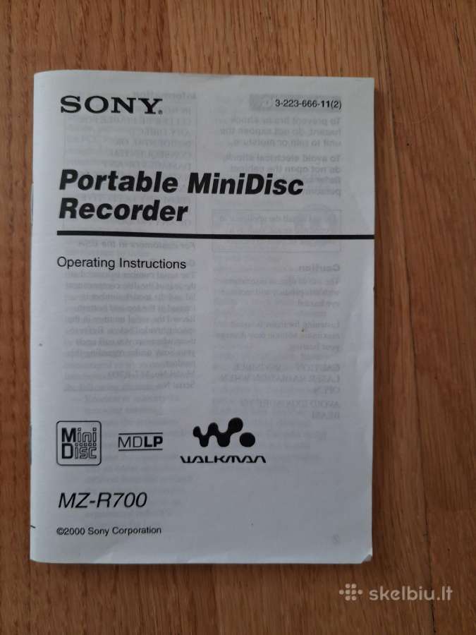 Sony Mz-r700 portable Minidisc recorder - nuotraukos Nr. 8