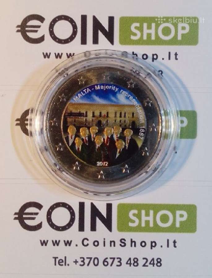 Malta spalvotos euro monetos - nuotraukos Nr. 3