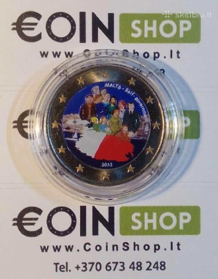 Malta spalvotos euro monetos - nuotraukos Nr. 4