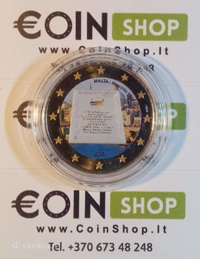 Malta spalvotos euro monetos - nuotraukos Nr. 6