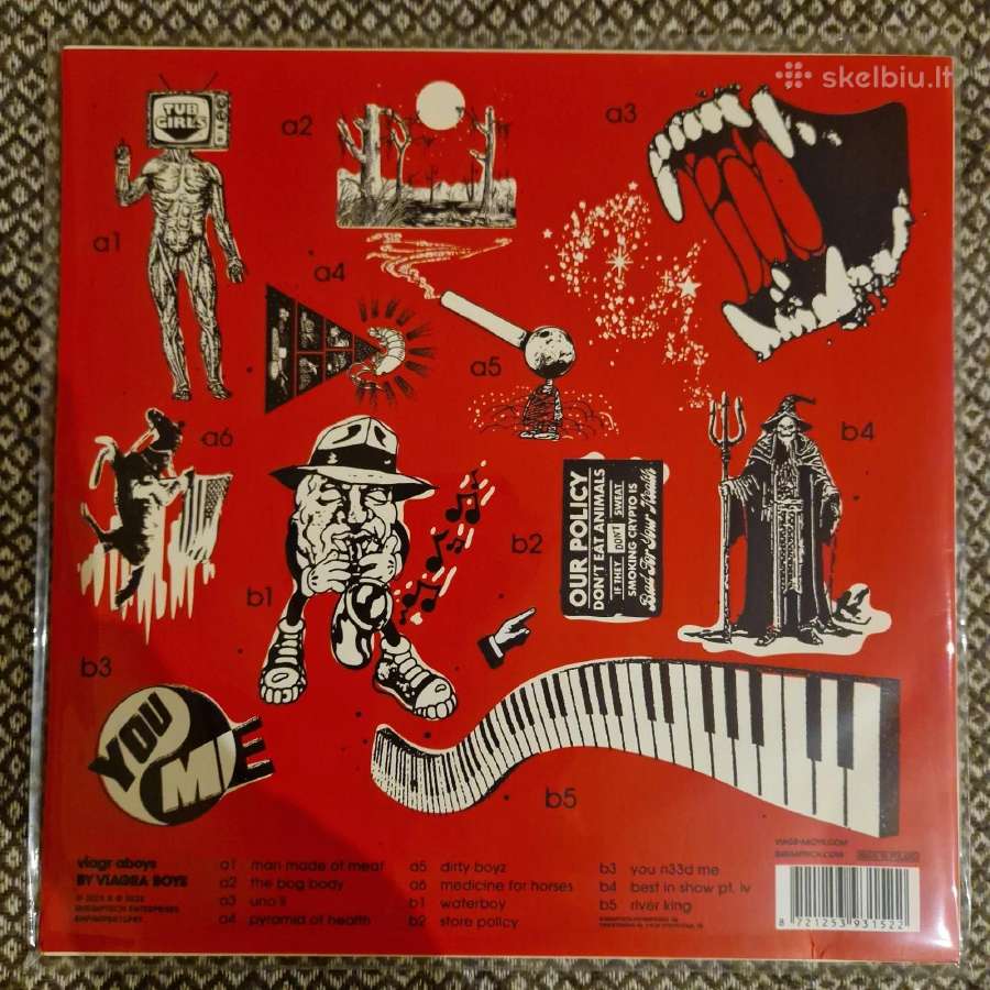 Viagra Boys - Viagr Aboys / Vinyl Lp on Transparen - nuotraukos Nr. 3