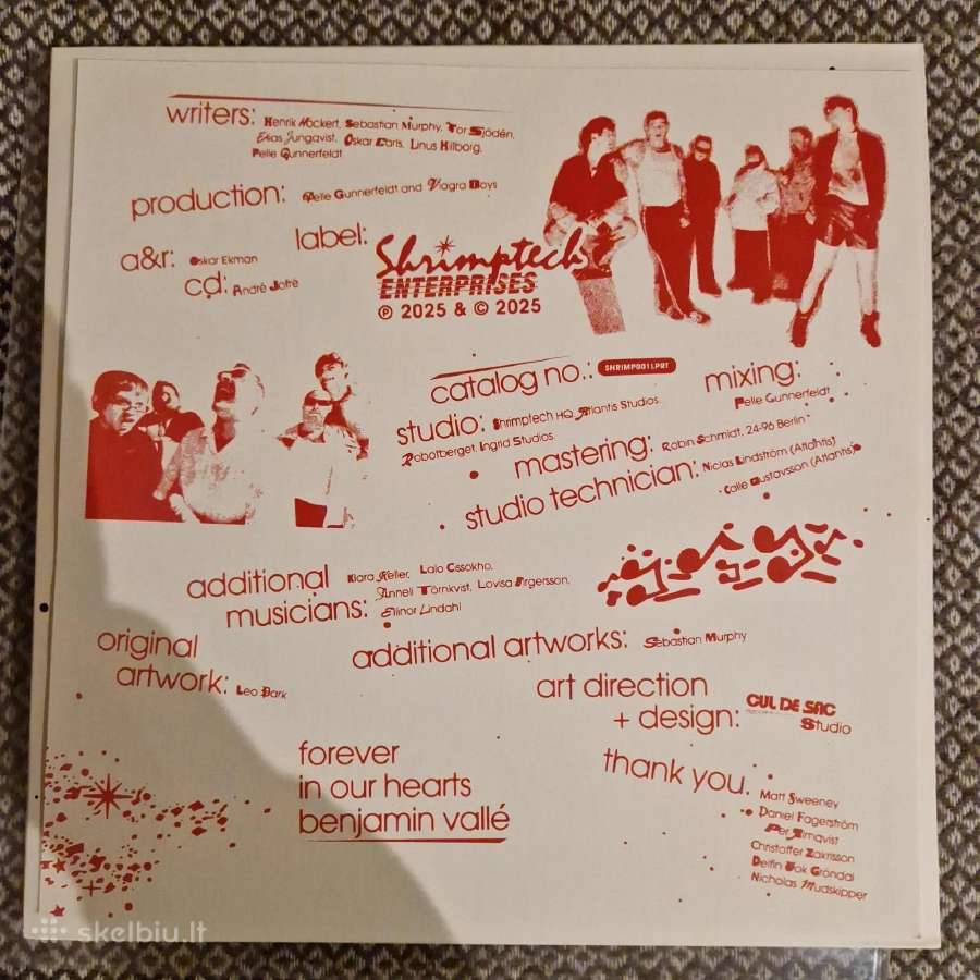 Viagra Boys - Viagr Aboys / Vinyl Lp on Transparen - nuotraukos Nr. 4