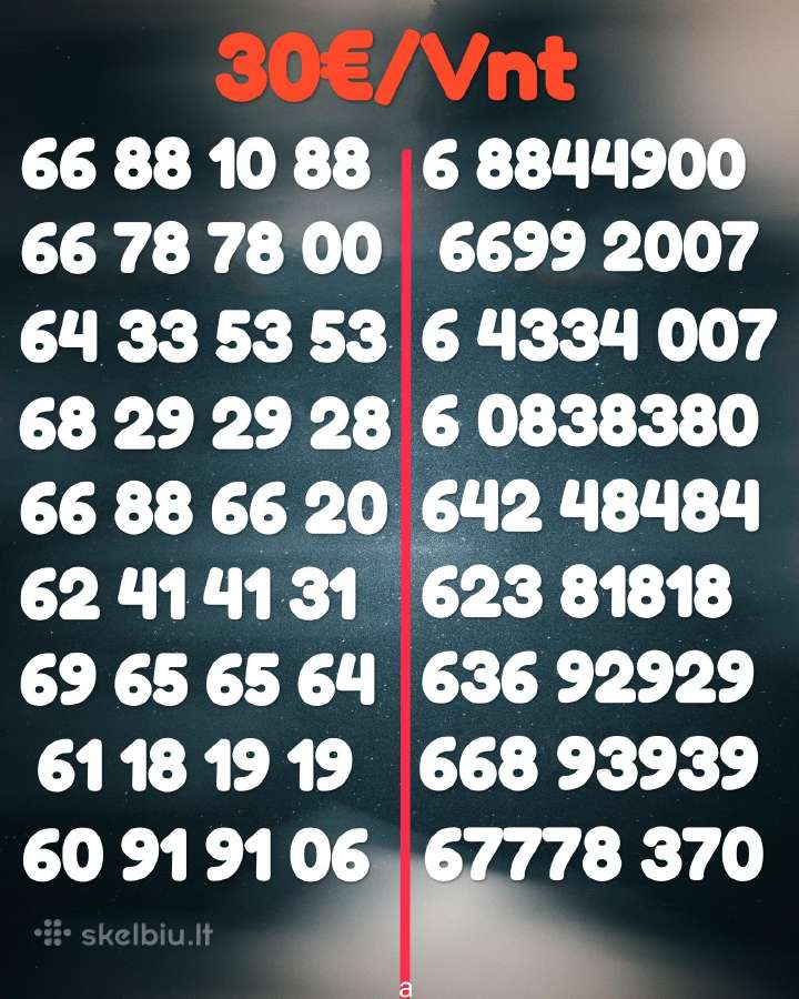 100 vnt gražių numerių ir Akcija! Išpardavimas ! - nuotraukos Nr. 3