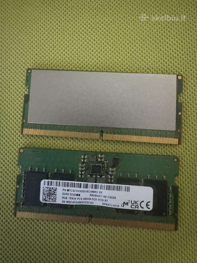 2x Micron 8gb Ddr5 So-dimm RAM (16 GB Total)