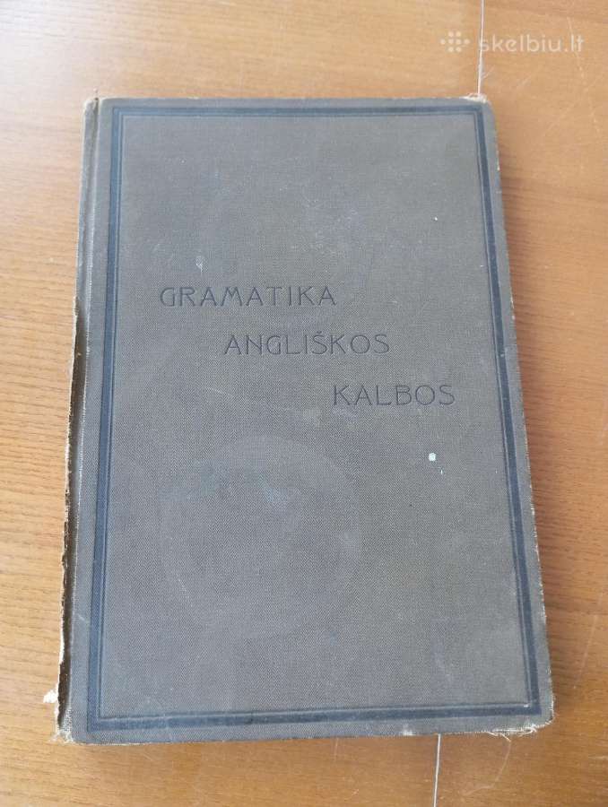 Gramatika angliškos kalbos antikvarinės knygos