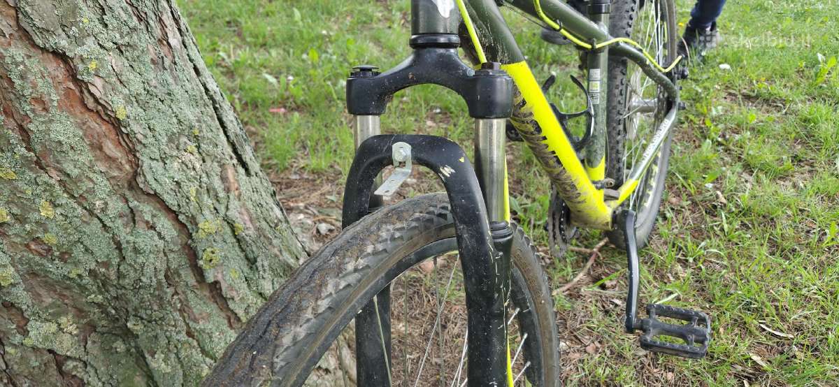Žaliai juodas MTB dviratis 11-14 m vaikui - nuotraukos Nr. 5