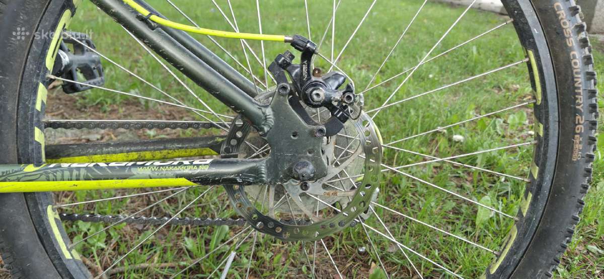 Žaliai juodas MTB dviratis 11-14 m vaikui - nuotraukos Nr. 8