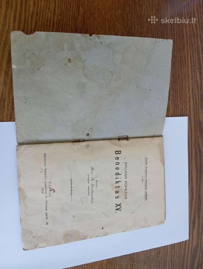 Antikvarinės knygos Naujasis popiežius 1914 - nuotraukos Nr. 2