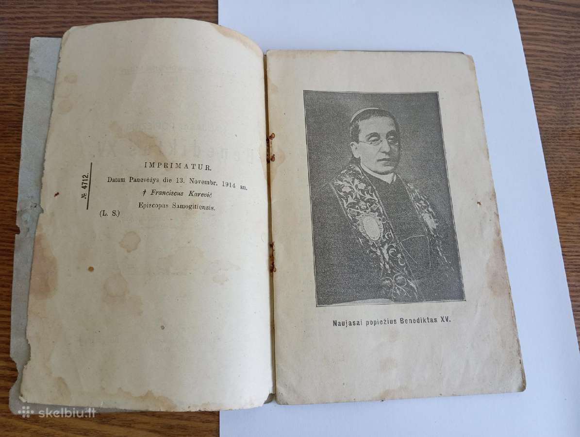 Antikvarinės knygos Naujasis popiežius 1914 - nuotraukos Nr. 3