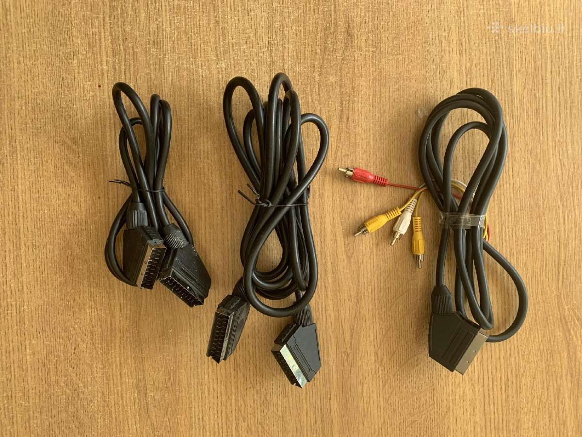 Video laidai Scart, Rca
