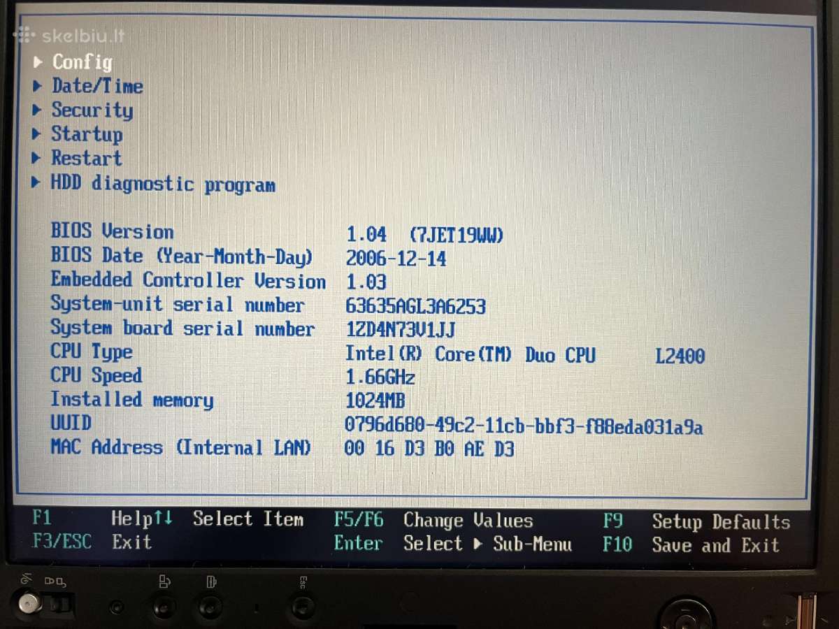 Lenovo Thinkpad X60 Tablet - nuotraukos Nr. 5