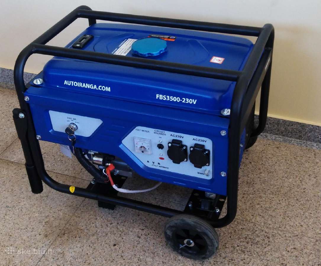 Elektros generatoriai benzininiai 3, 5.5, 7.5 kw