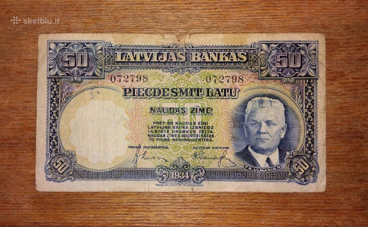 Latvijos 50 latu banknotas