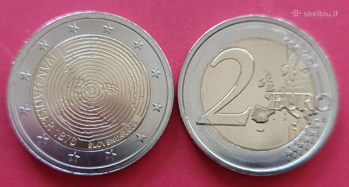 Slovėnija 2026m. 2 € ivan Cankar Unc