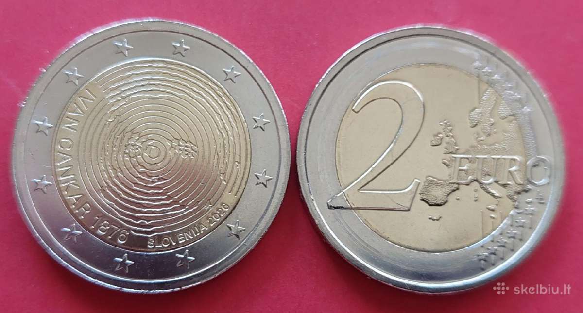 Progines 2€ monetos Slovenijos Unc - nuotraukos Nr. 4