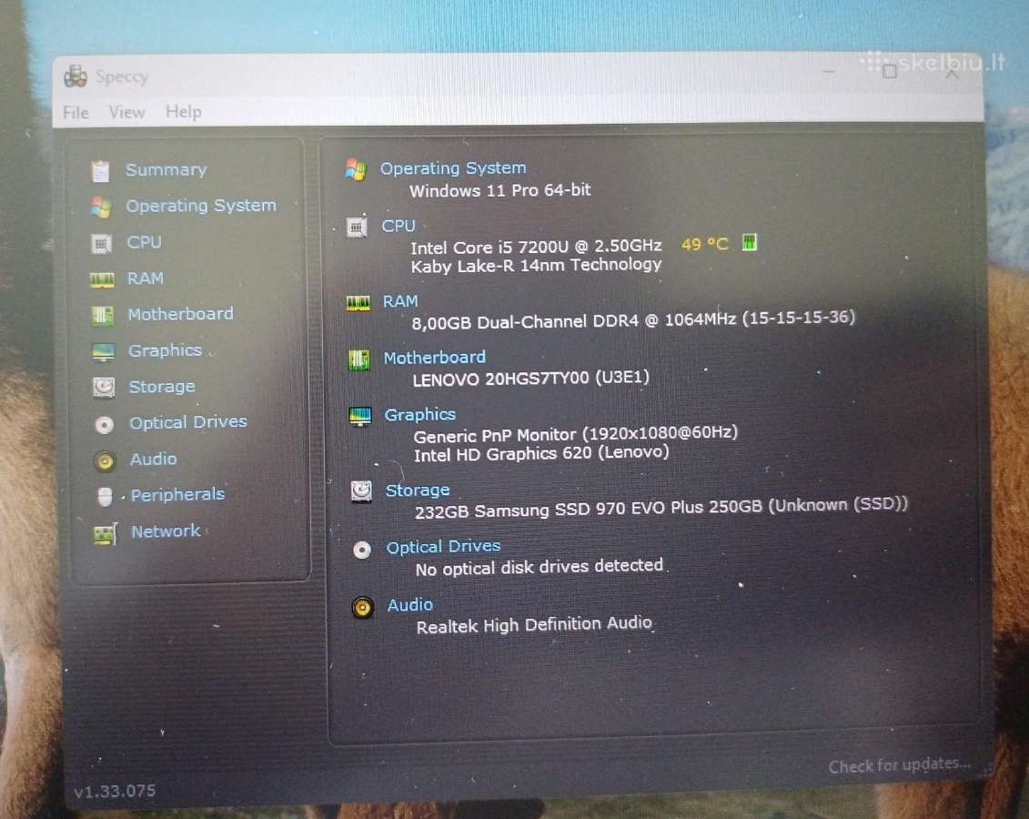 Thinkpad T470s - nuotraukos Nr. 6