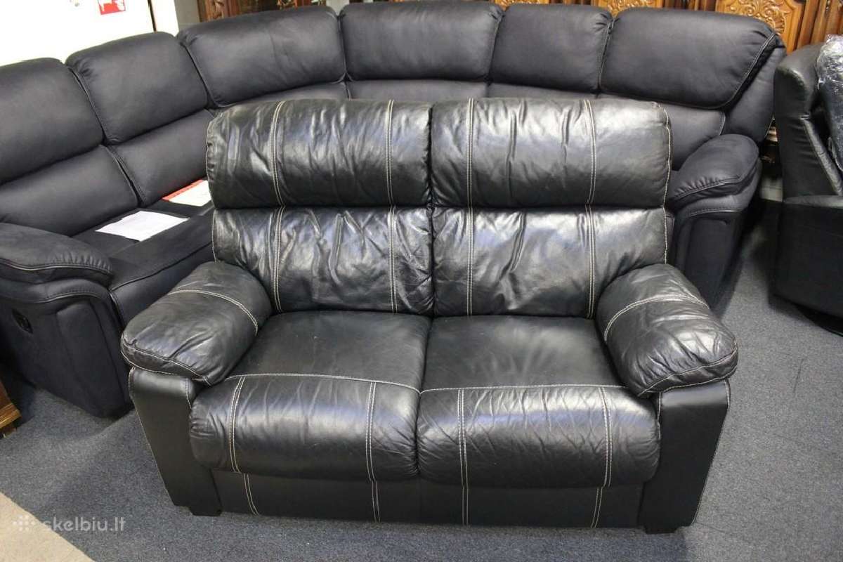 Natūralios odos sofa su miegojimo funkcija - nuotraukos Nr. 30