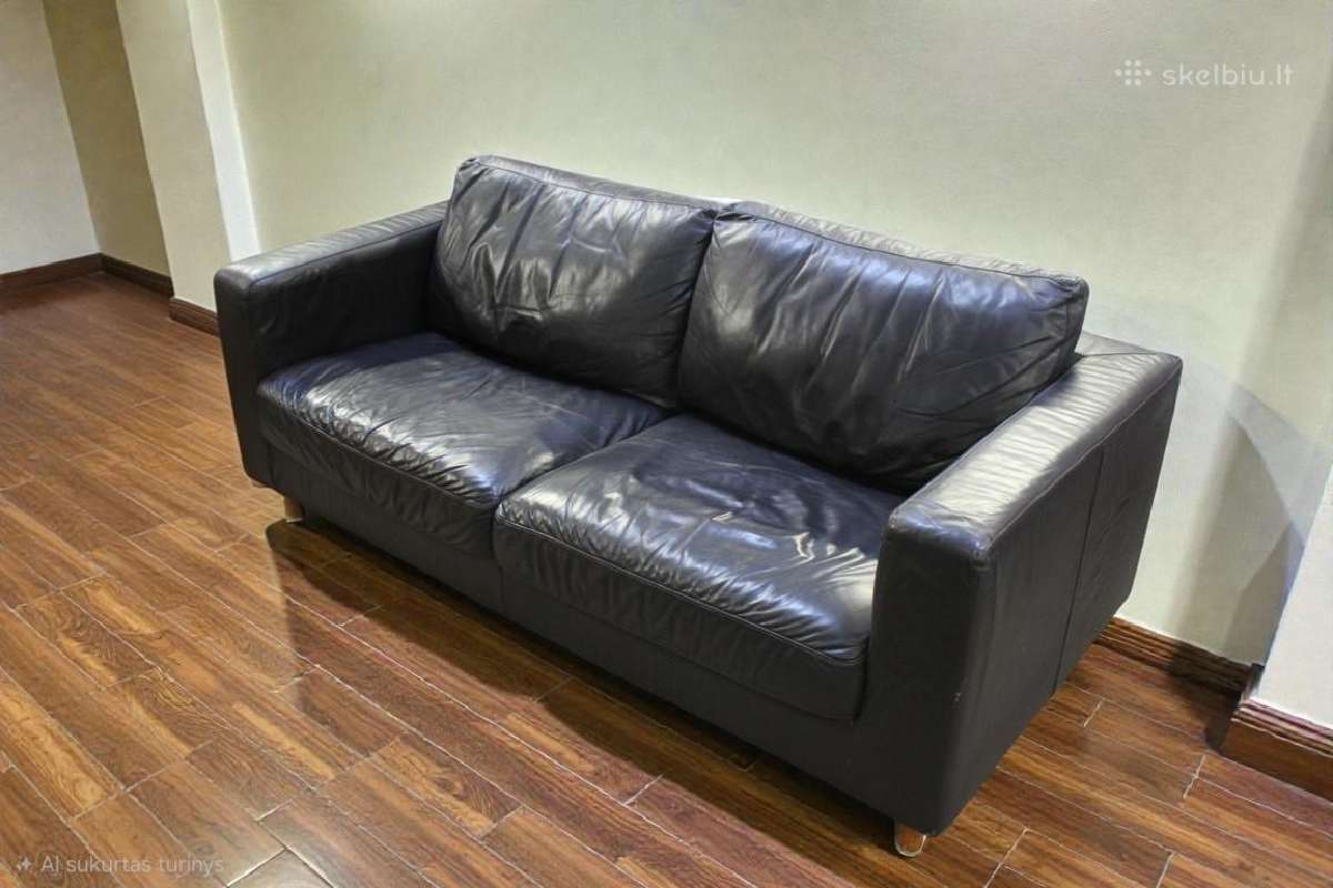 Natūralios odos sofa su miegojimo funkcija - nuotraukos Nr. 34