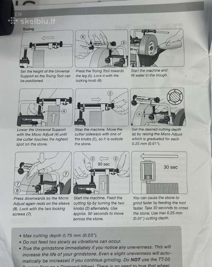 Naujas Tormek TT-50 - nuotraukos Nr. 6