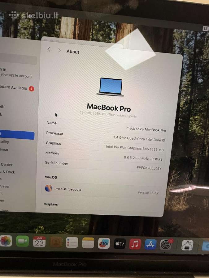 MacBook Pro 2019 - nuotraukos Nr. 2