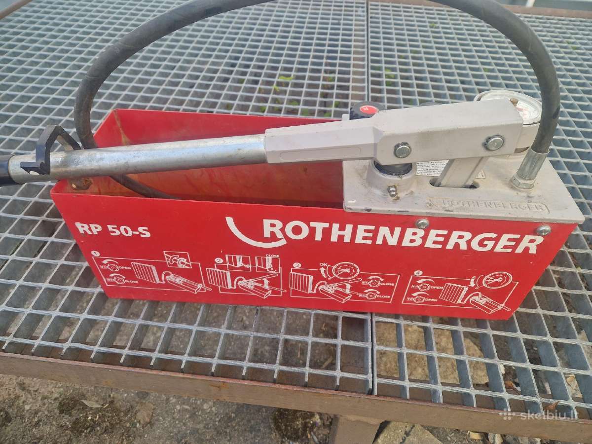Hidraulinio testavimo pompa Rothenberger Rp 50-s