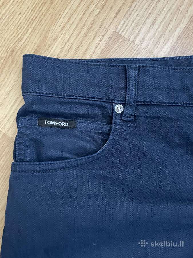 Tom Ford Slim Fit penkių kišenių kelnės - nuotraukos Nr. 6