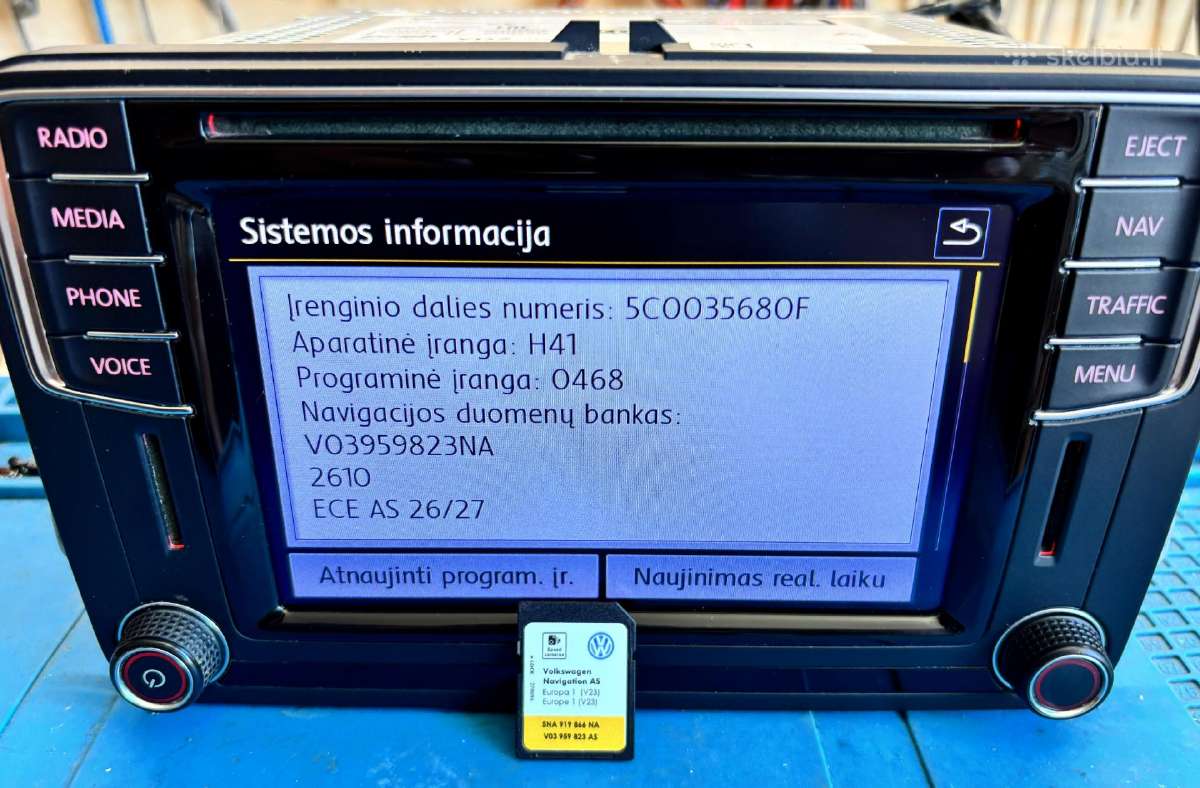 VW Discover Media Mib2 Carplay auto - nuotraukos Nr. 4