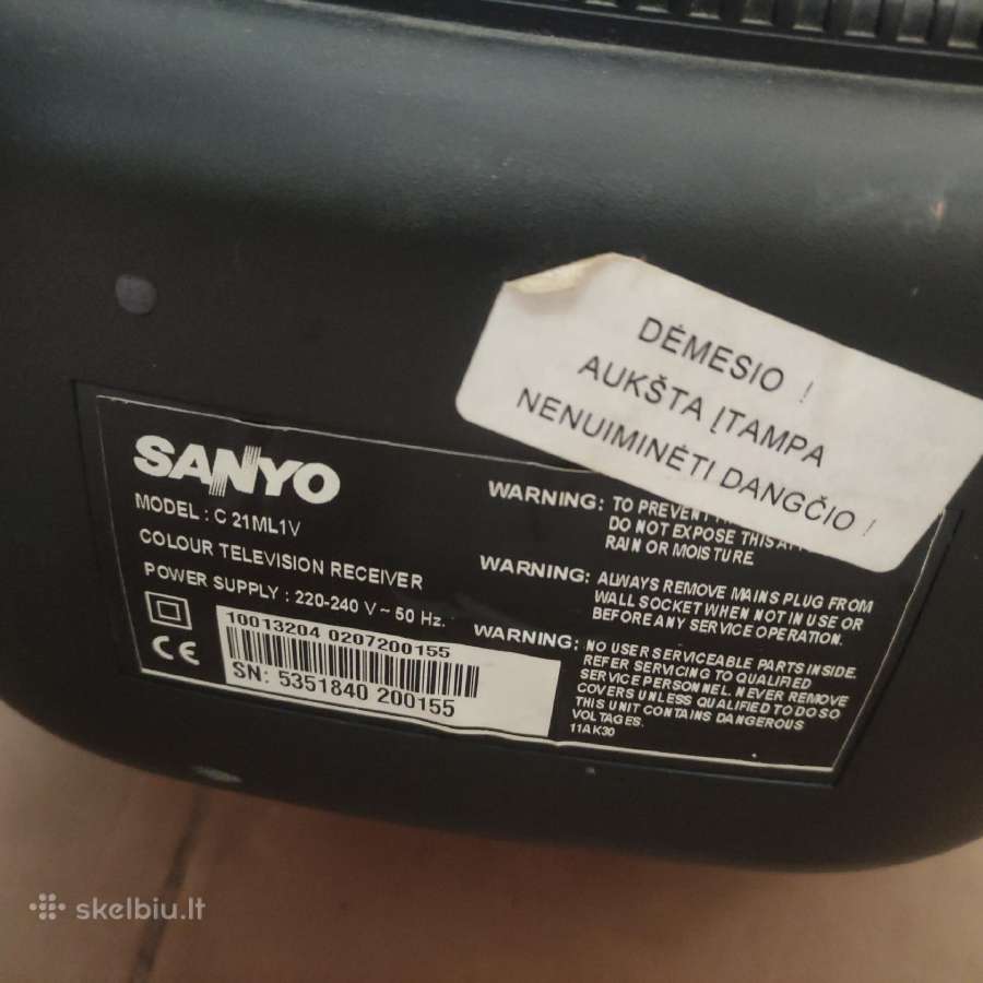 Televizorius Sanyo c 21ml1v - nuotraukos Nr. 4