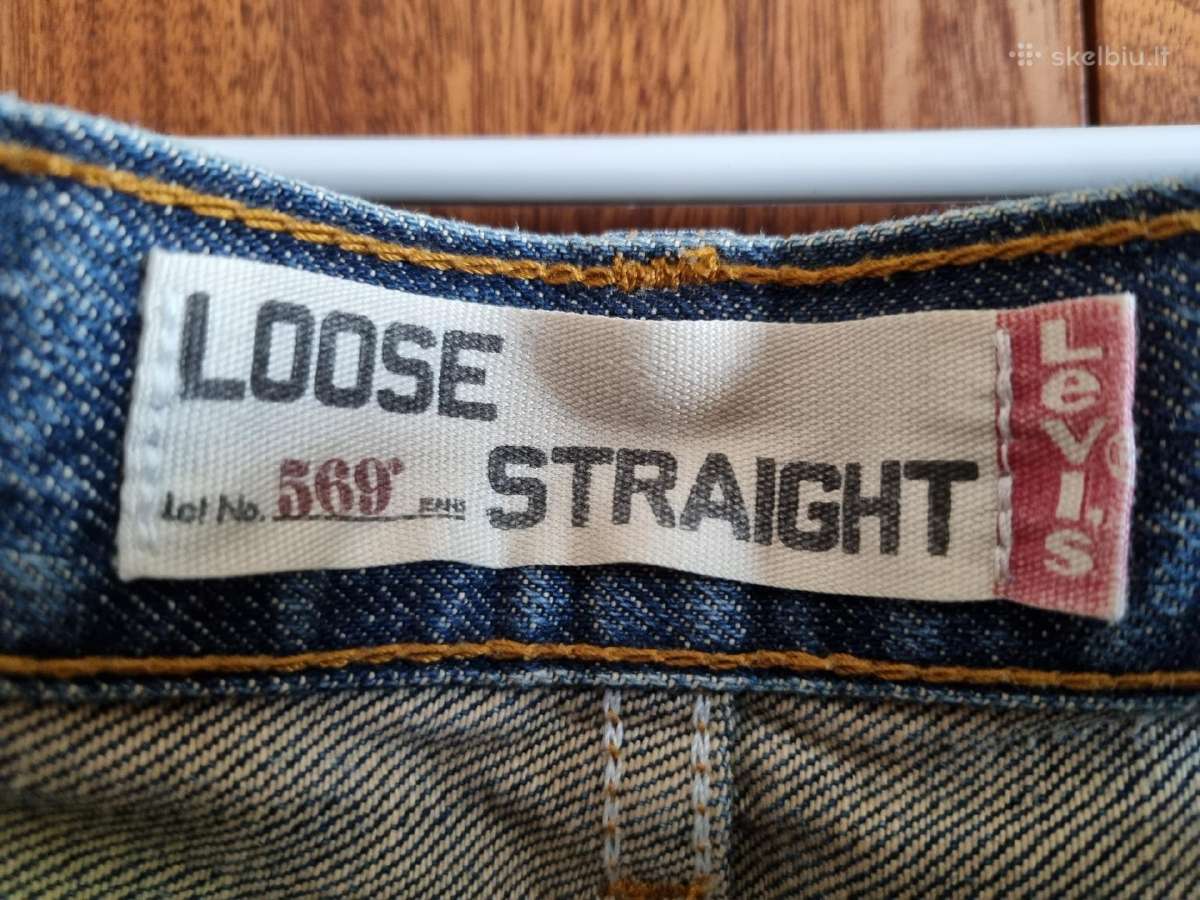 Džinsai Levi Strauss 569 W33 L32 - nuotraukos Nr. 3