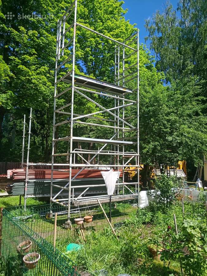 Aliuminiai Pastoliai 6m aukstis