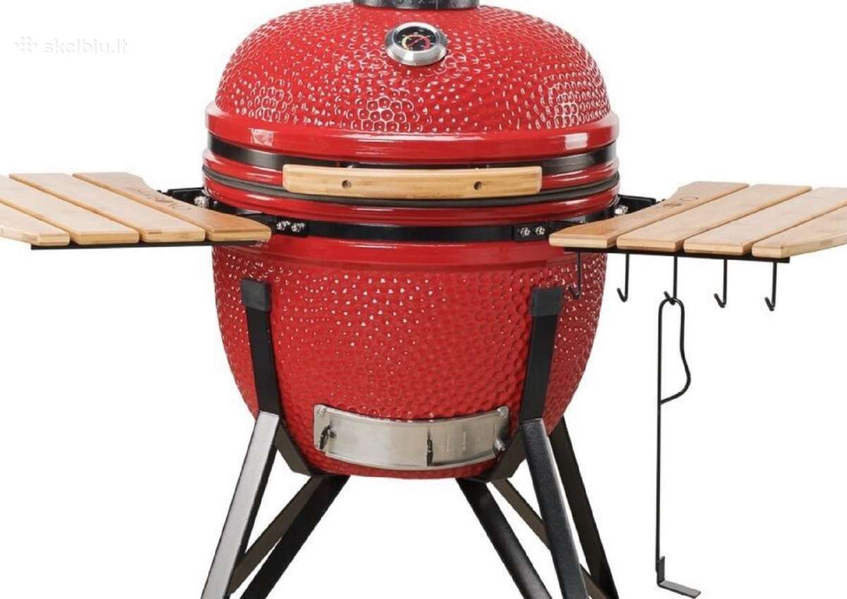Kamado Bono Raudona Grilinė Kepsninė