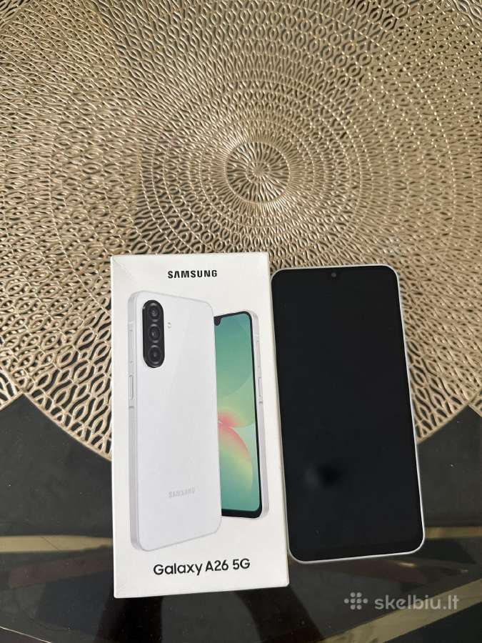 Samsung galaxy a26 5G baltas