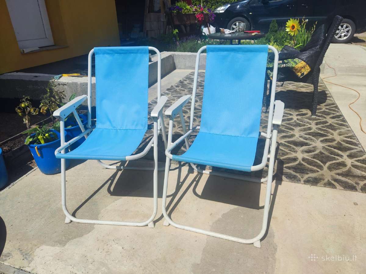 2 kėdės sulankstomos
