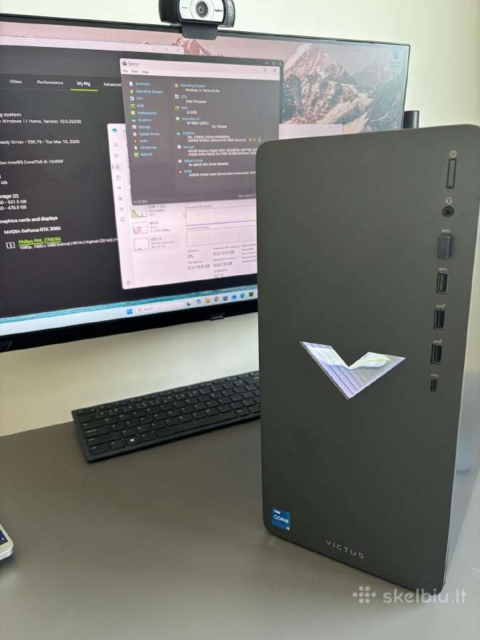 Žaidimų kompiuteris Hp Victus Rtx3060